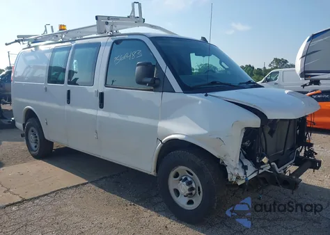 2020 Chevrolet Express Cargo Rwd 2500 Regular Wheelbase Wt from USA, damaged, VIN 1GCWGAFP0L1277861